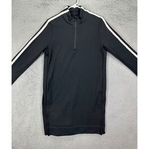 Athleta Sweater Womens Small Black White Quarter Zip Pullover Long Sleeve Ladies